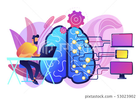 Artificial intelligence concept vector illustration. 53023902