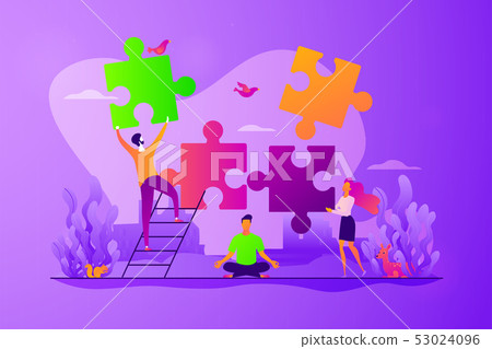 Mindfulness concept vector illustration. Mindfulness concept vector illustration. 53024096