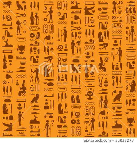 Vector seamless pattern with ancient egyptian 53025273