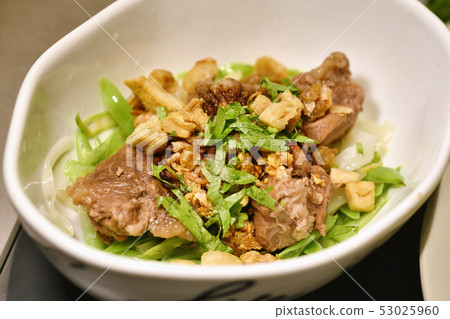 Asian noodle food, Chinese rice noodle with beef 53025960