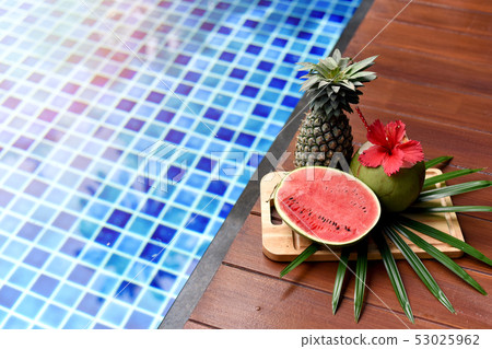 Summer time and holiday concept, Fresh tropical 53025962