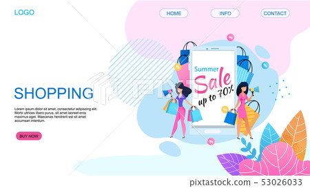 Landing Page Offering Shopping with 80 Percent Cut 53026033