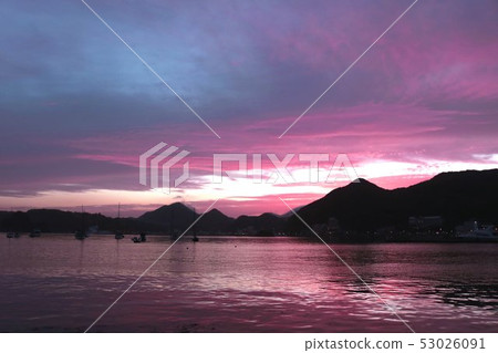 Sunset at the seaside of Izu Shimoda Sunset at the seaside of Izu Shimoda 53026091