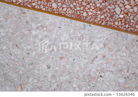 Dirty and dust Terrazzo polished stone floor and Dirty and dust Terrazzo polished stone floor and 53026346