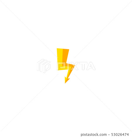 Flash and thunder bolt icon. High voltage and Flash and thunder bolt icon. High voltage and 53026474