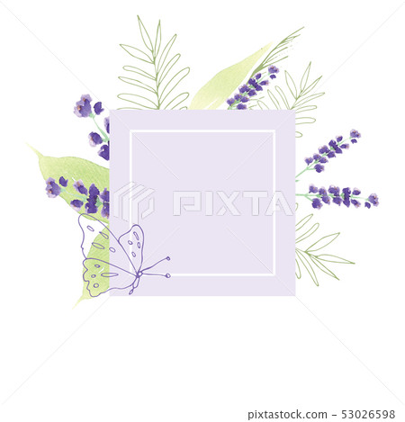 Hand Painted Wildflower floral pattern 53026598