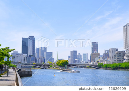 大阪中之島周圍的風景 大阪中之島周圍的風景 53026609