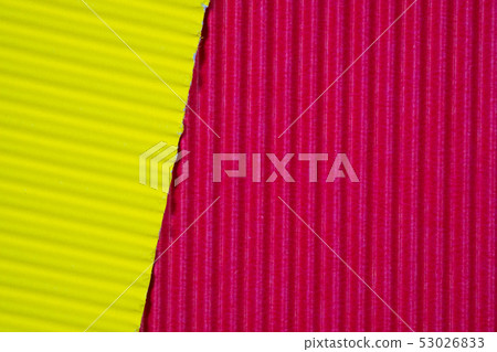 Red and yellow corrugated paper texture, use for 53026833