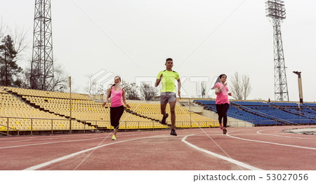 Friends running in speed 53027056