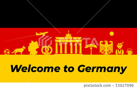Germany background design. Germany traditional symbols and objects 53027096
