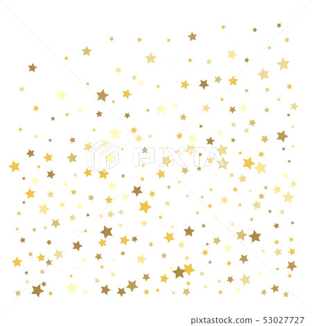Gold stars. Confetti celebration 53027727