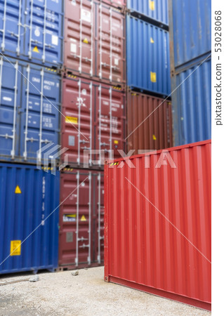 Containers box from Cargo freight ship 53028068