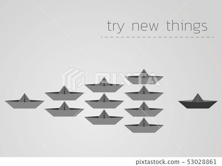 try new things with a folded paper boat try new things with a folded paper boat 53028861