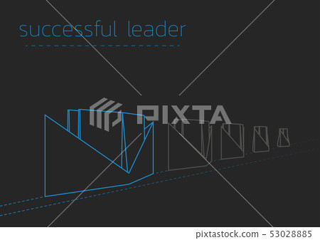 successful leader with a folded paper steamboat successful leader with a folded paper steamboat 53028885