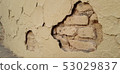 old plaster weather aged external wall 53029837
