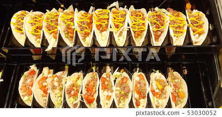 street sea food at Barcelona market tasty street sea food at Barcelona market tasty 53030052