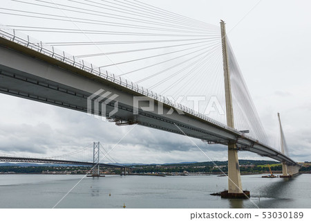 The new Queensferry Crossing bridge over the Firth 53030189