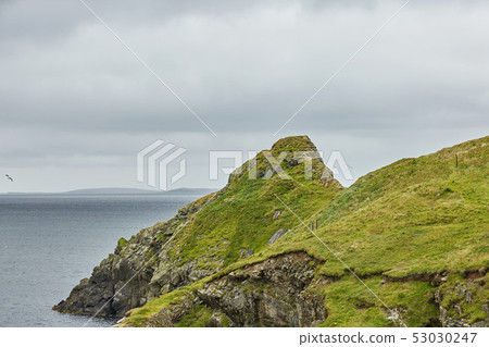 Coastal view toward the Knab in Lerwick, which is 53030247