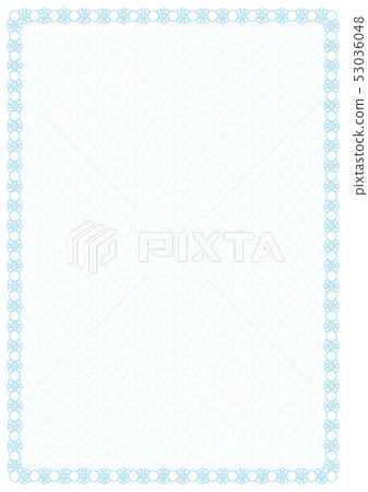 Blue frame (border) with security protective grid Blue frame (border) with security protective grid 53036048