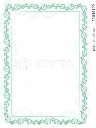 Green frame and border with gear-type mechanism Green frame and border with gear-type mechanism 53036109