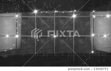 Clean black tile wall bathroom background. 53049755