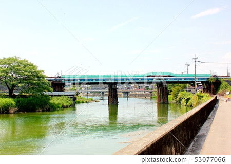 Miike coal mine private railroad site 53077066