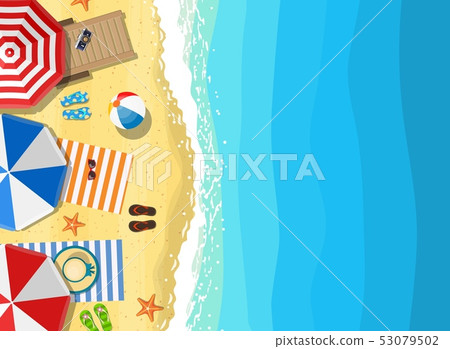 Summer Beach Vacation Sunbed 53079502