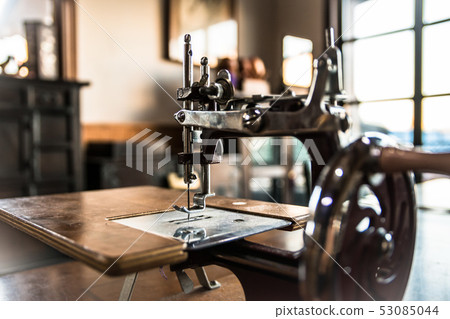 Close up of an old sewing machine Close up of an old sewing machine 53085044