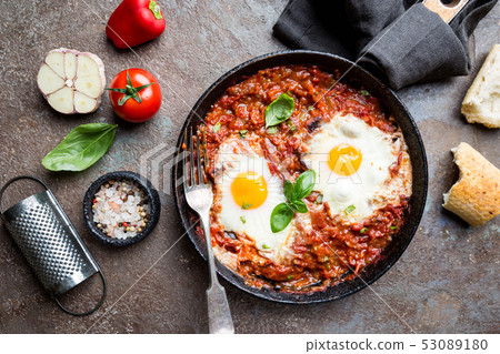 Shakshuka, Typical Israel food 53089180