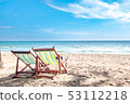 a chair and relaxation in the beach 53112218