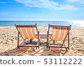 a chair and relaxation in the beach 53112222