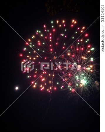 Colorful fireworks 53114102