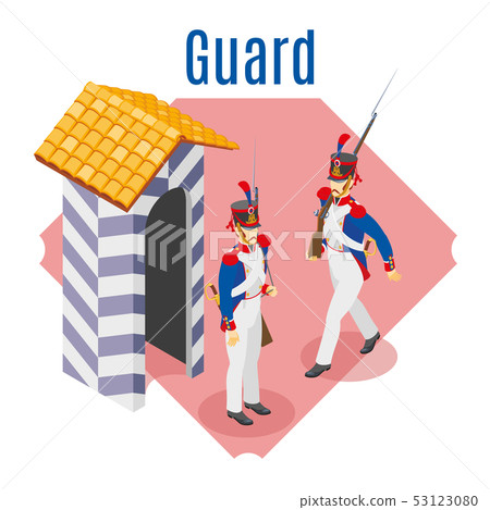 Napoleon's grenadiers on isolated background Napoleon's grenadiers on isolated background 53123080