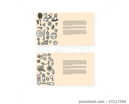 Sport activities symbols. Vector illustration. Sport activities symbols. Vector illustration. 53123398