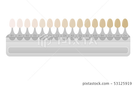 Nail Polish Samples Teeth Color Chart. Vector Nail Polish Samples Teeth Color Chart. Vector 53125919