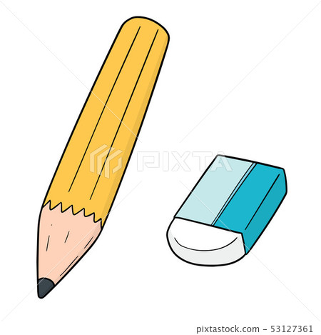 vector set of pencil and eraser vector set of pencil and eraser 53127361