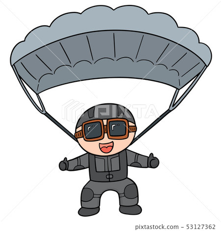 vector of parachuter vector of parachuter 53127362