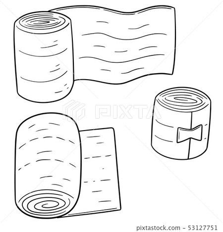 vector set of medical bandage 53127751