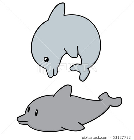vector set of dolphin 53127752