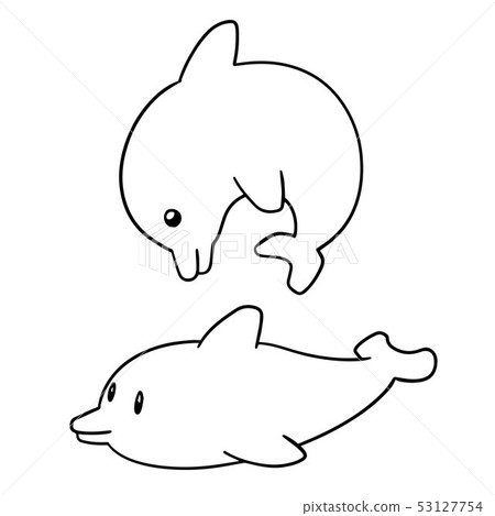 vector set of dolphin vector set of dolphin 53127754