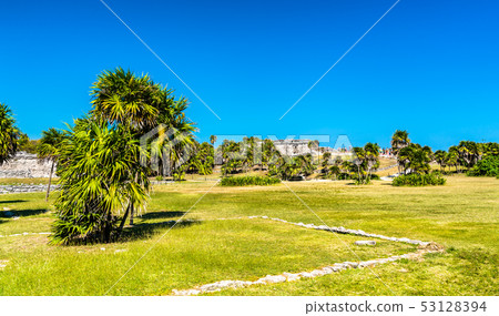 Ancient Mayan ruins at Tulum in Mexico Ancient Mayan ruins at Tulum in Mexico 53128394