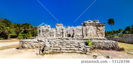 Ancient Mayan ruins at Tulum in Mexico Ancient Mayan ruins at Tulum in Mexico 53128396