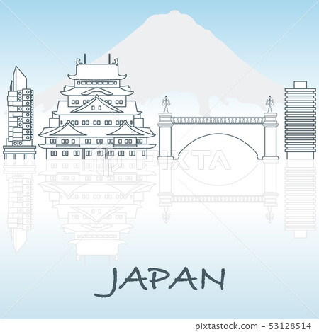 Japanese architecture Mount Fuji. Japanese architecture Mount Fuji. 53128514