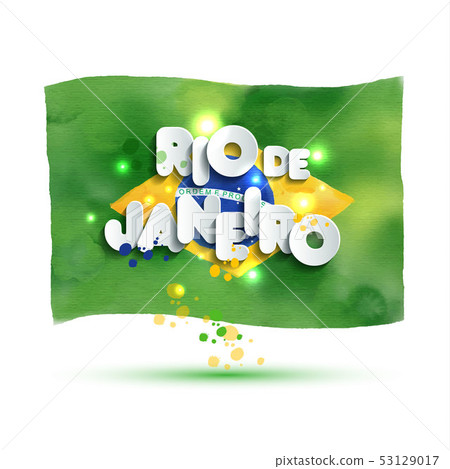 Bright vector illustration on colors flag of 53129017