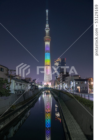 Sky Tree 7th Anniversary Special Lighting 7 Colors 53129169