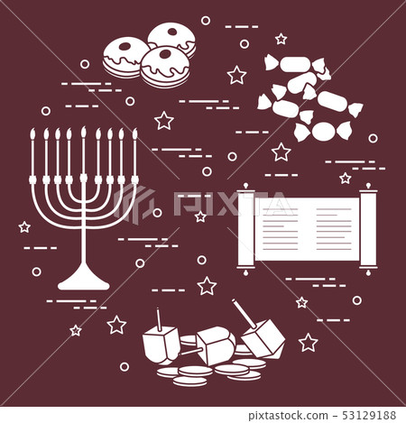 Jewish holiday Hanukkah 53129188
