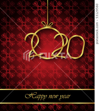 2020 Happy New Year background. 53129560
