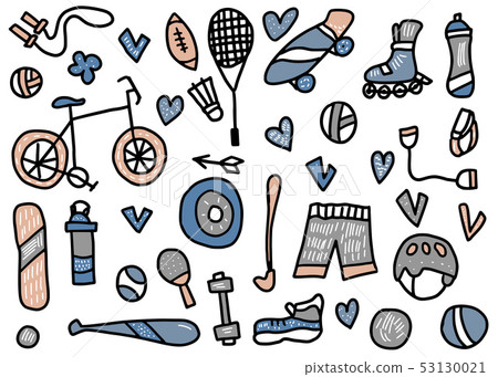 Sport activities symbols. Vector illustration. 53130021