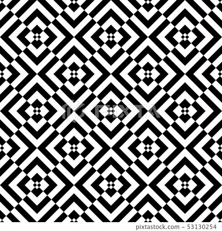 Seamless checked op art pattern. Geometric Seamless checked op art pattern. Geometric 53130254
