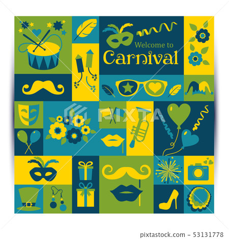 Bright vector carnival card Bright vector carnival card 53131778